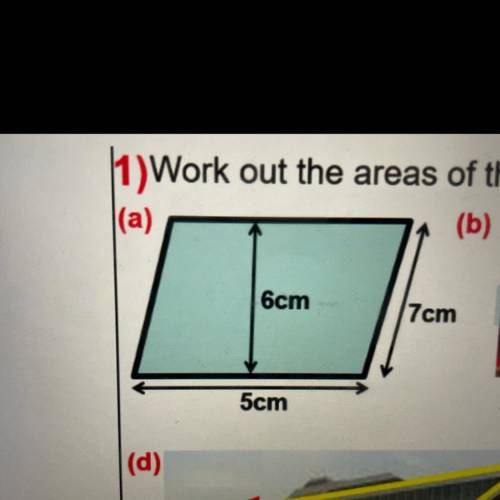 Will give the brainliest, please help me and correct answers:

So I have to work out the area of a