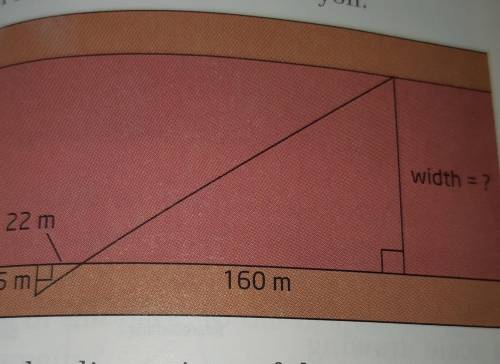 10. Find the width of the canyon.13.width = ?22 m15 m160 mI need help asap