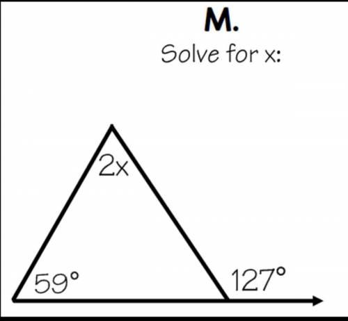 Solve for x and explain your answer