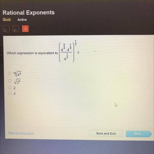 1
Alan
4
Which expression is equivalent to
2
1
1845
оооо
2