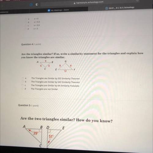 Please help me with question 4 thank you !!