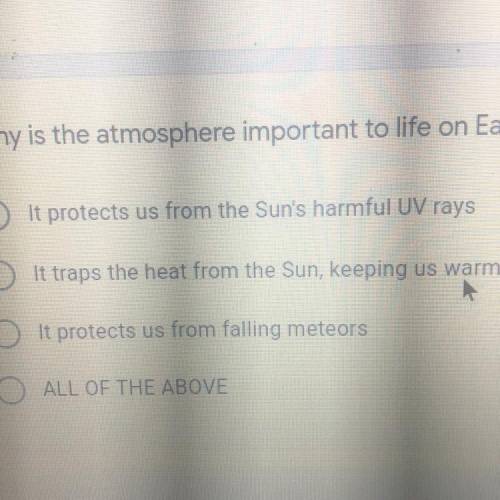 Why is the atmosphere important to life on Earth?