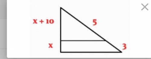 HELP ME PLEEESE. I need the solution. What is the value of x?