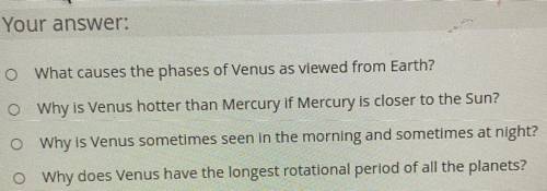 The thick atmosphere of Venus provides an answer to which of the following questions?