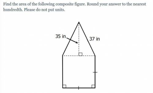 Find the area of the following composite figure. Round your answer to the nearest hundredth.