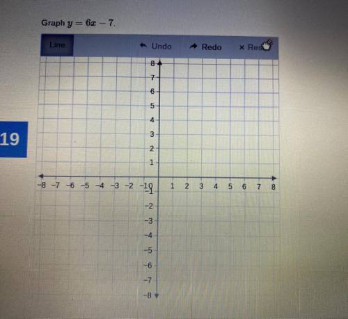SOMEONE HELP ME SOLVE THIS THANKS. Graph y=6x-7