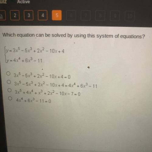 Which equation can be solved by using this system of equations?
Help thanks in advance