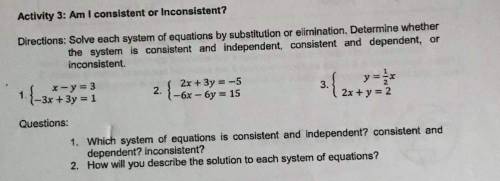 Show your solution and answer the questions