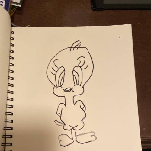 How tweety bird I'm trying art out and I need an opinion ￼