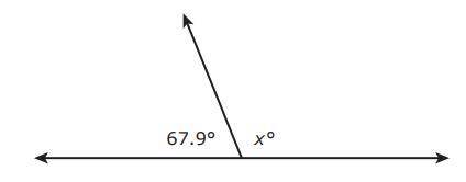 Carrie needs to determine the missing angle measure. Which of the following equations could Carrie
