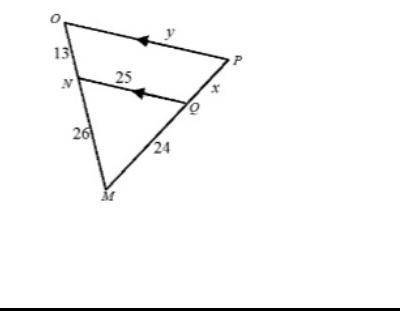 Find the value of y using the graph in the picture