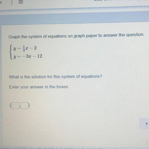 PLEASE HELP ASSAP LIKE NOW Graph the system of equations on graph paper to answer the question.

y