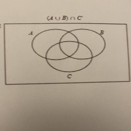 (AUB) nc
[2]
A union b intersection c’