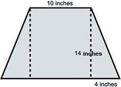 (05.02)On a boat, a cabin's window is in the shape of an isosceles trapezoid, as shown below. What