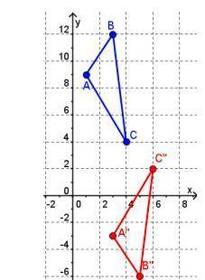 To describe a sequence of transformations that maps triangle ABC onto triangle A  B C, a student