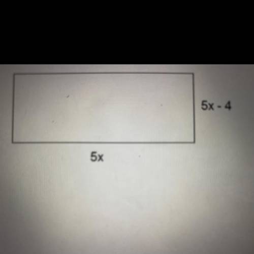 Write a simplified expression for the perimeter of the rectangle