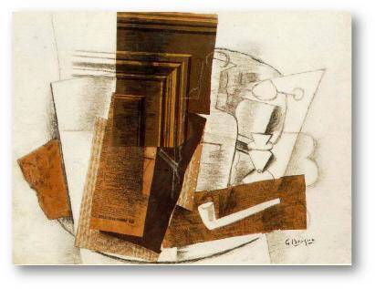 Which of Braque’s characteristics can you identify in the image above?