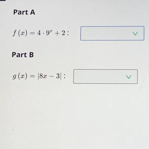 HELP determine which function family these equations belong too?