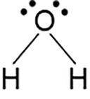 What do the dots in this image represent?

Ionic bonds in water
Covalent bonds in water 
Shared va
