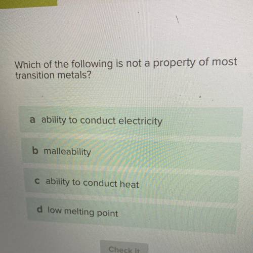 Which of the following is not a property of most
transition metals?