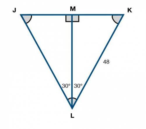 What is the tangent ratio of angle KJL?