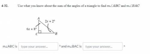 Use what y'know about the sum of the angles of a triangle to find m
(ill give Brainliest)