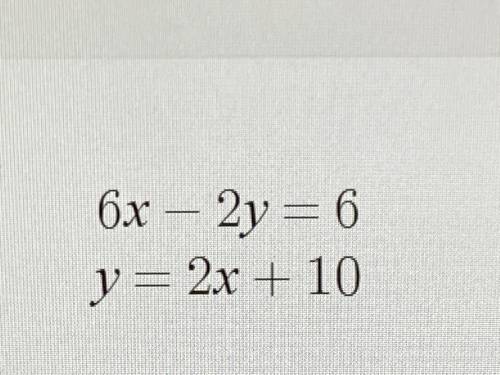 How do you solve this using the substitution method?