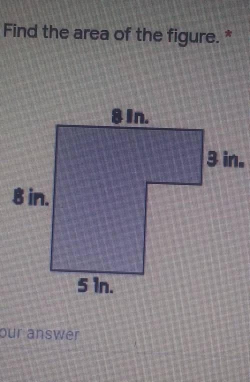 How to do area for this problem