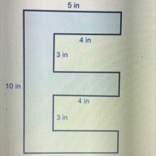 PLEASE HELP URGENT!!

An irregular polygon is shown below:
A: 21 Square Inches
B: 22 Square Inches