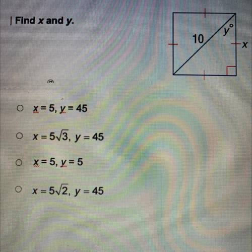 Special Right Triangles 
Need help don’t understand this.