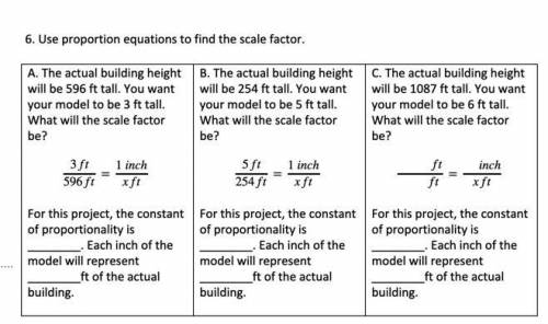 A. The actual building height will be 596 ft tall. You want your model to be 3 ft tall. What will t