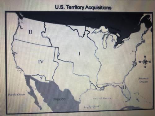What area is indicated with the “?” On the map?

A) Texas territory 
B) Indian territory 
C) Dispu