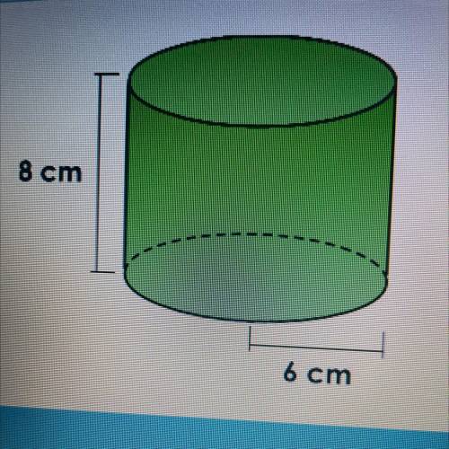 What is the approximate volume of the cylinder?Use 3.14 for Pie

A)904.32cm_3
B)226.08cm_3
C)301.4