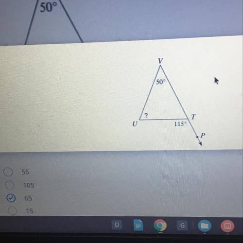 What is the value of the missing angle 
Please pelsd help