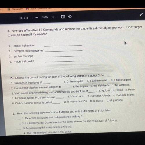 I just need help with J & K please and thank you
