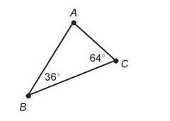When looking at sides AC and CB, what is the included angle?
Question 22 options: