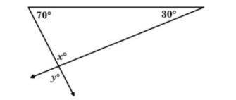 How do you know that ∠x ≅ ∠y?

Question 21 options:
Vertical angles are congruent. 
Opposite angle