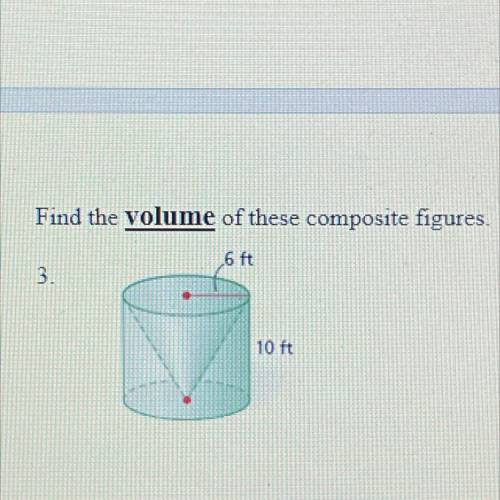 Find the volume of these composite figures.