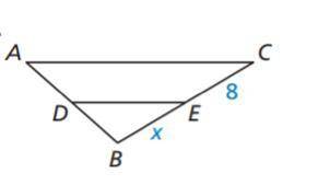 What is the length of segment BE?
A) 2
B) 4
C) 6
D) 8