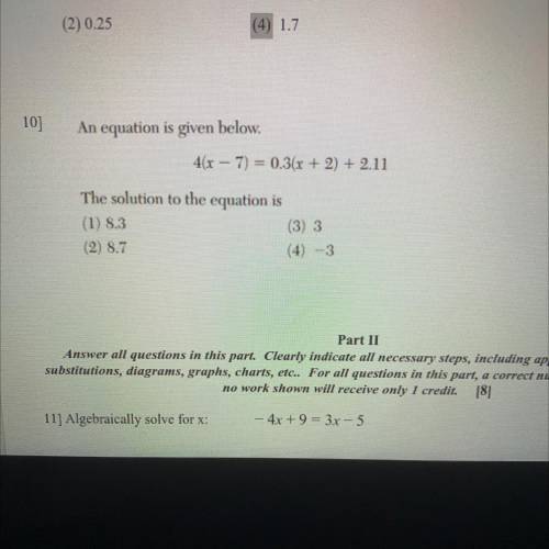 Can you help me with question number 10, please?