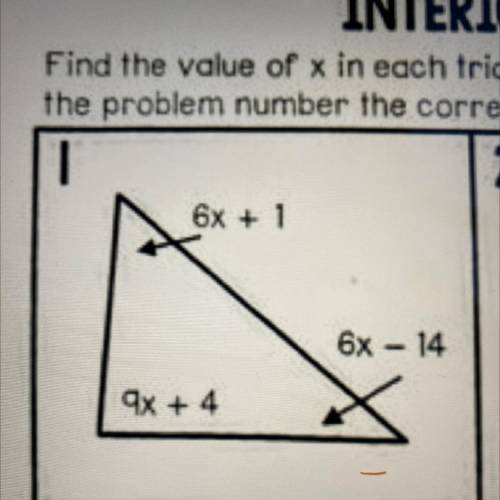 The x is the same number in all of them but what is it!!