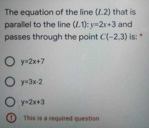 The equation of the line?
