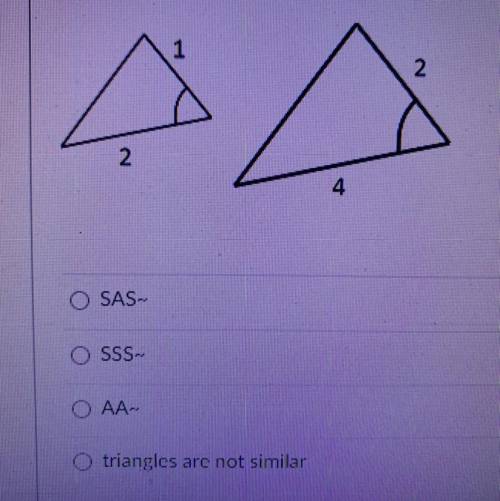 Why are the triangles similar?