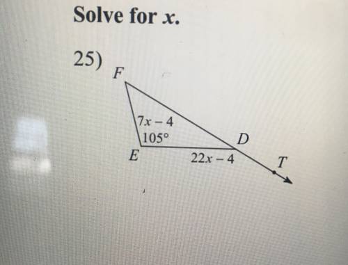 Solve for x.
PLease need help