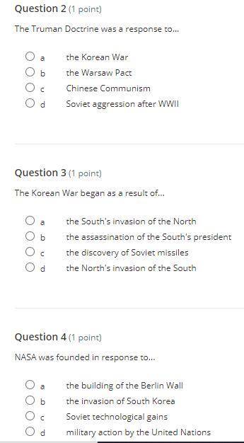 I just want to know the answer to these questions thank you and you will 5 for each question and th