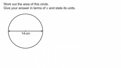 Area of the circle
attachment below