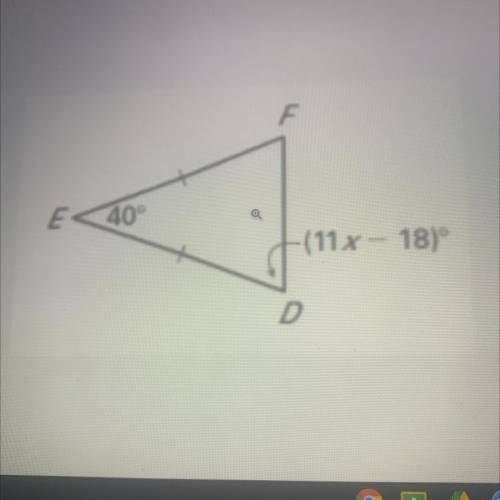 I need to find the value of x