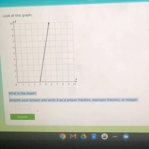 PLEASE HELP

Look at the graph
what is the slope?
simplify your answer and write it as