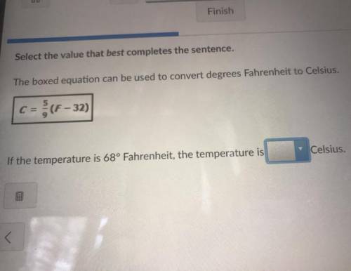 Select the value that best completes the sentence

Answer options are
65 Celsius 
56 Celsius
36 Ce