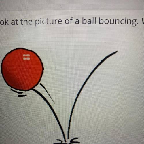 4

Look at the picture of a ball bouncing. Which of the following best illustrates that energy has